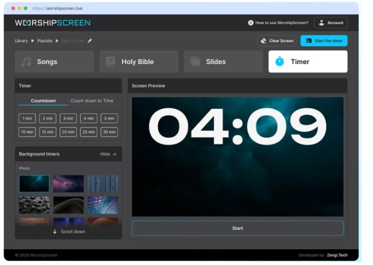 WorshipScreen: Free Church Presentation Software for Worship Songs, Bible Verses and Sermons